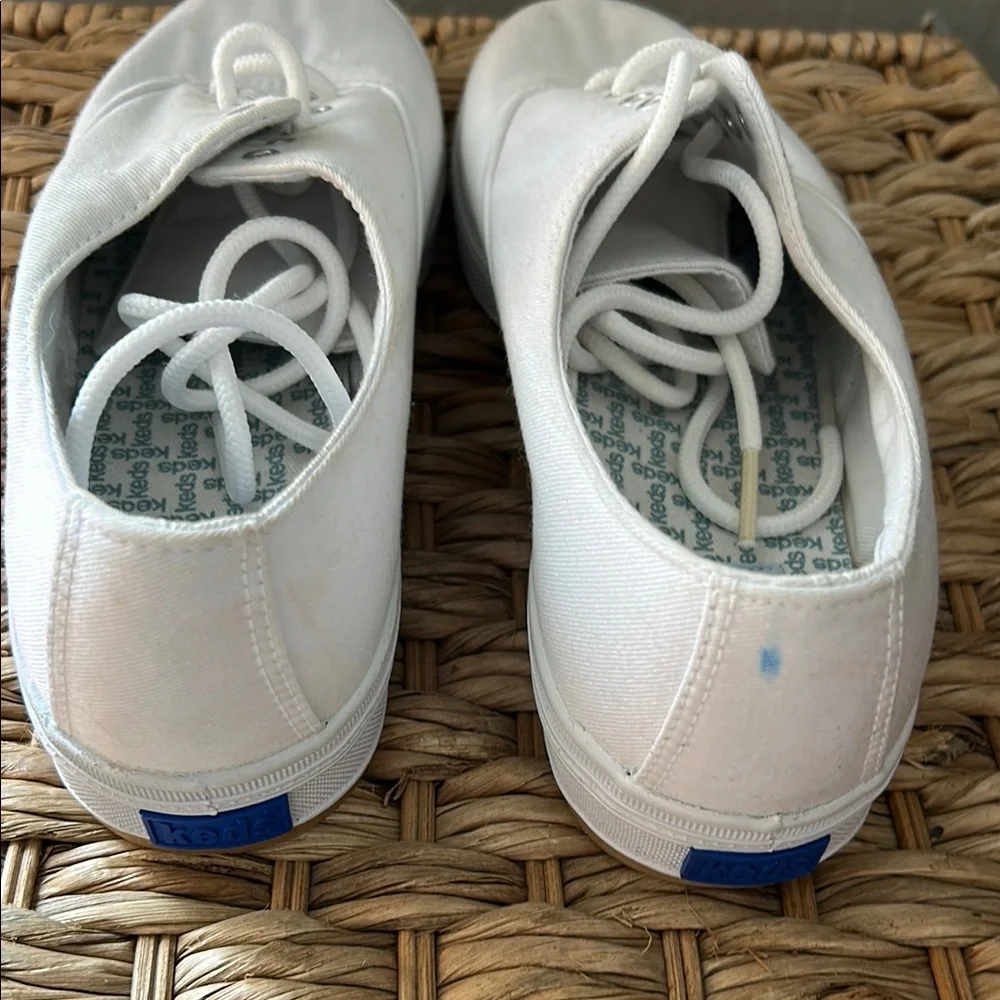 Keds Classic White Lace-Up Sneakers - Picture 4 of 7